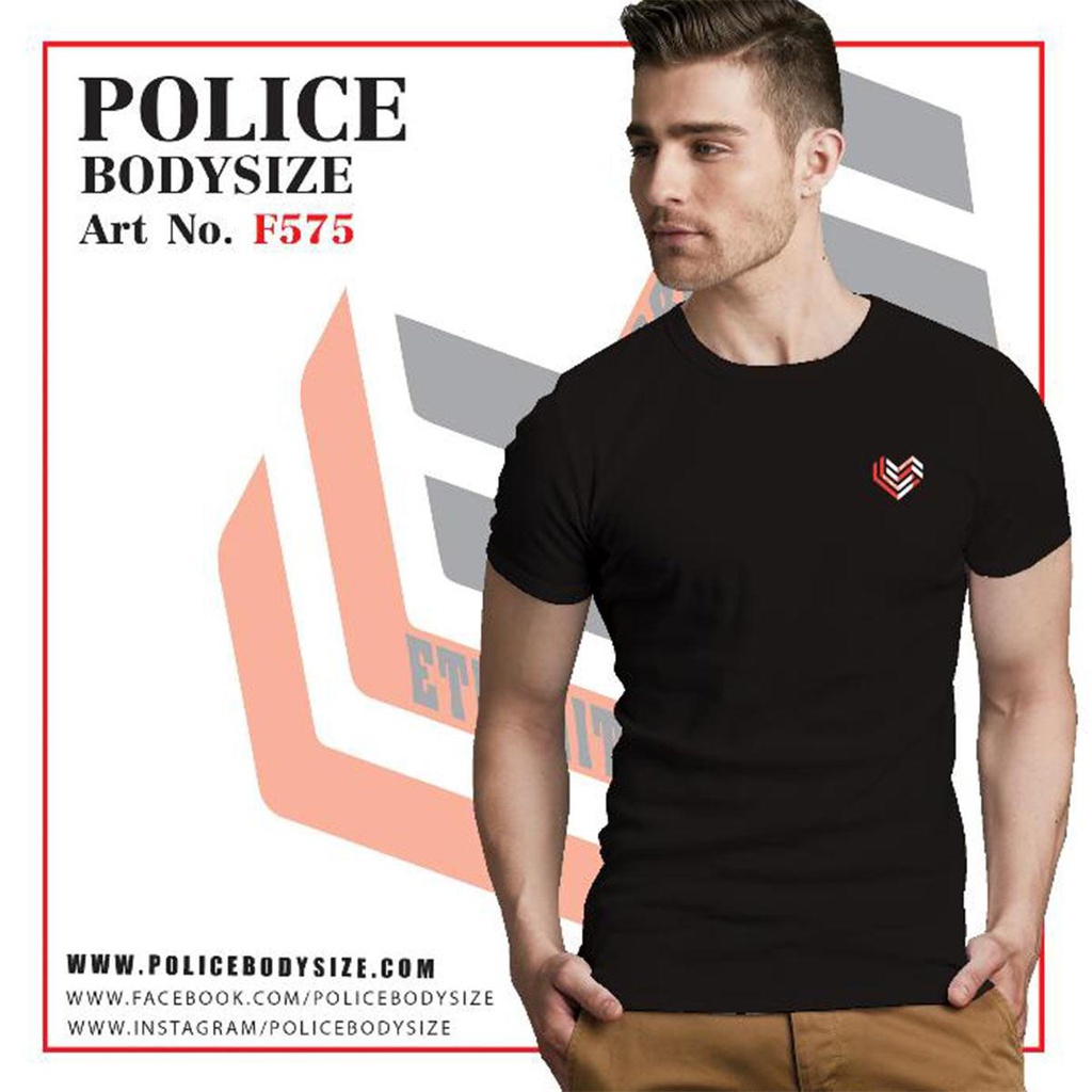 تی شرت پلیس  مردانه  - F575 (BODYSIZE(S,M) سایز متوسط و کوچک)
