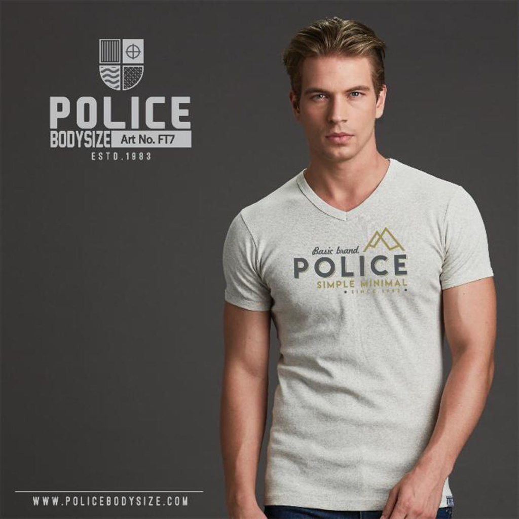 تی شرت مردانه پلیس - FT7 (BODYSIZE(S,M) سایز متوسط و کوچک)