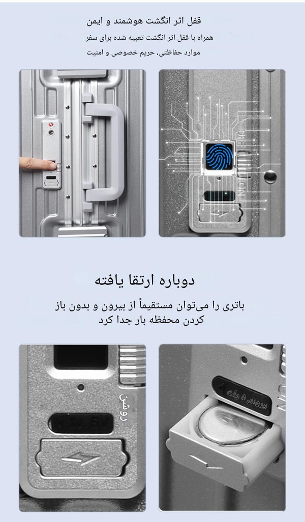 Travel suitcase	چمدان مسافرتی FL-T1-B