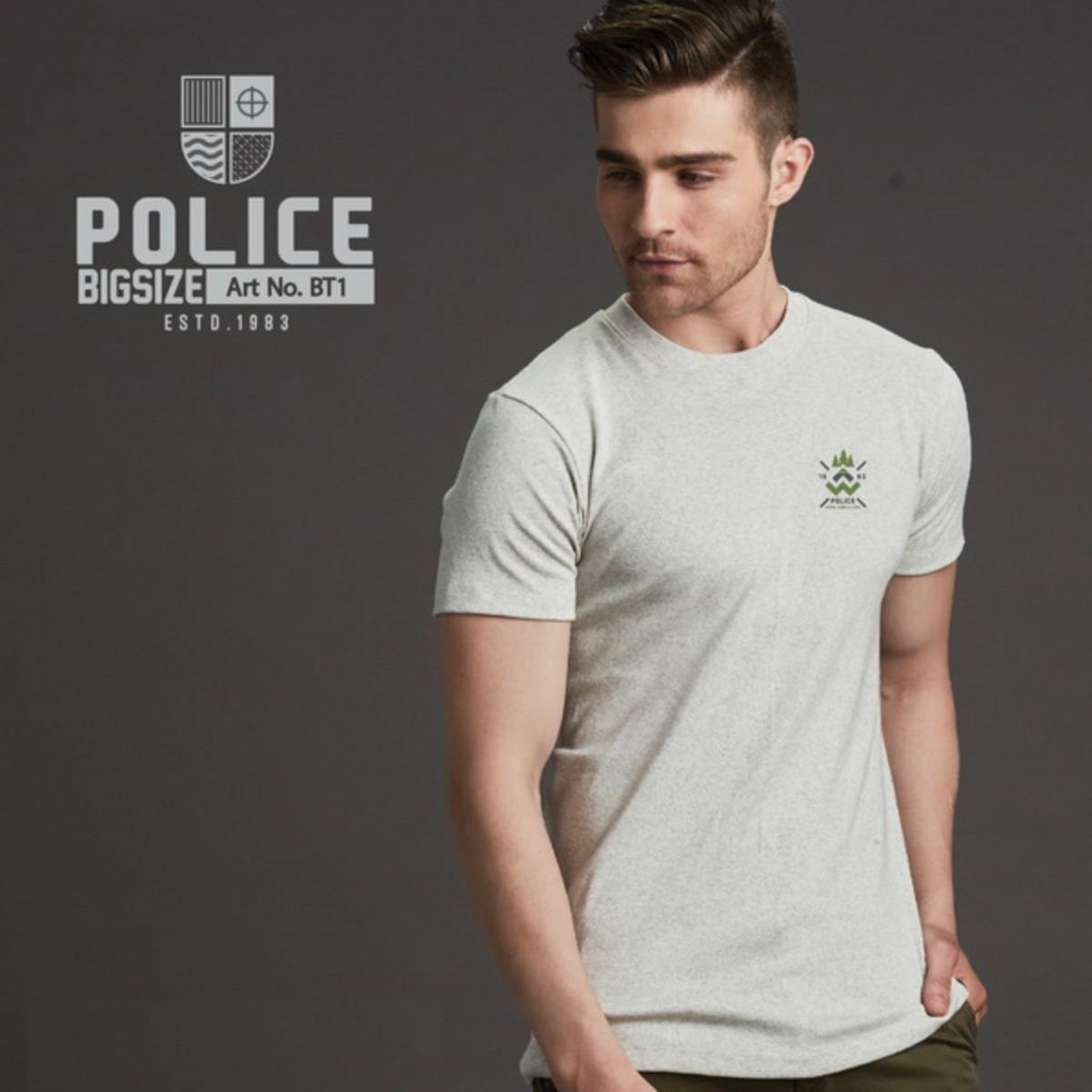 تی شرت مردانه پلیس  - BT1 (BIG SIZE بیگ سایز)