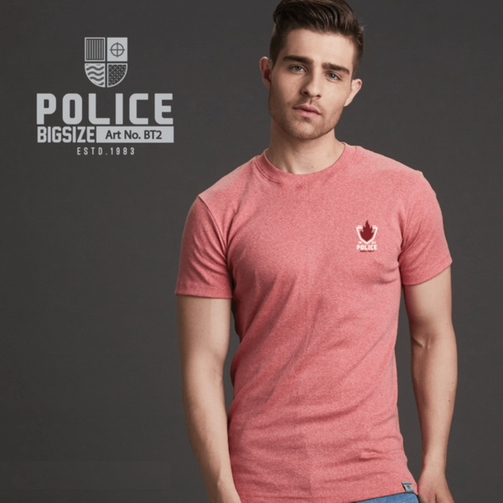 تی شرت مردانه پلیس  - BT2 (BIG SIZE بیگ سایز)