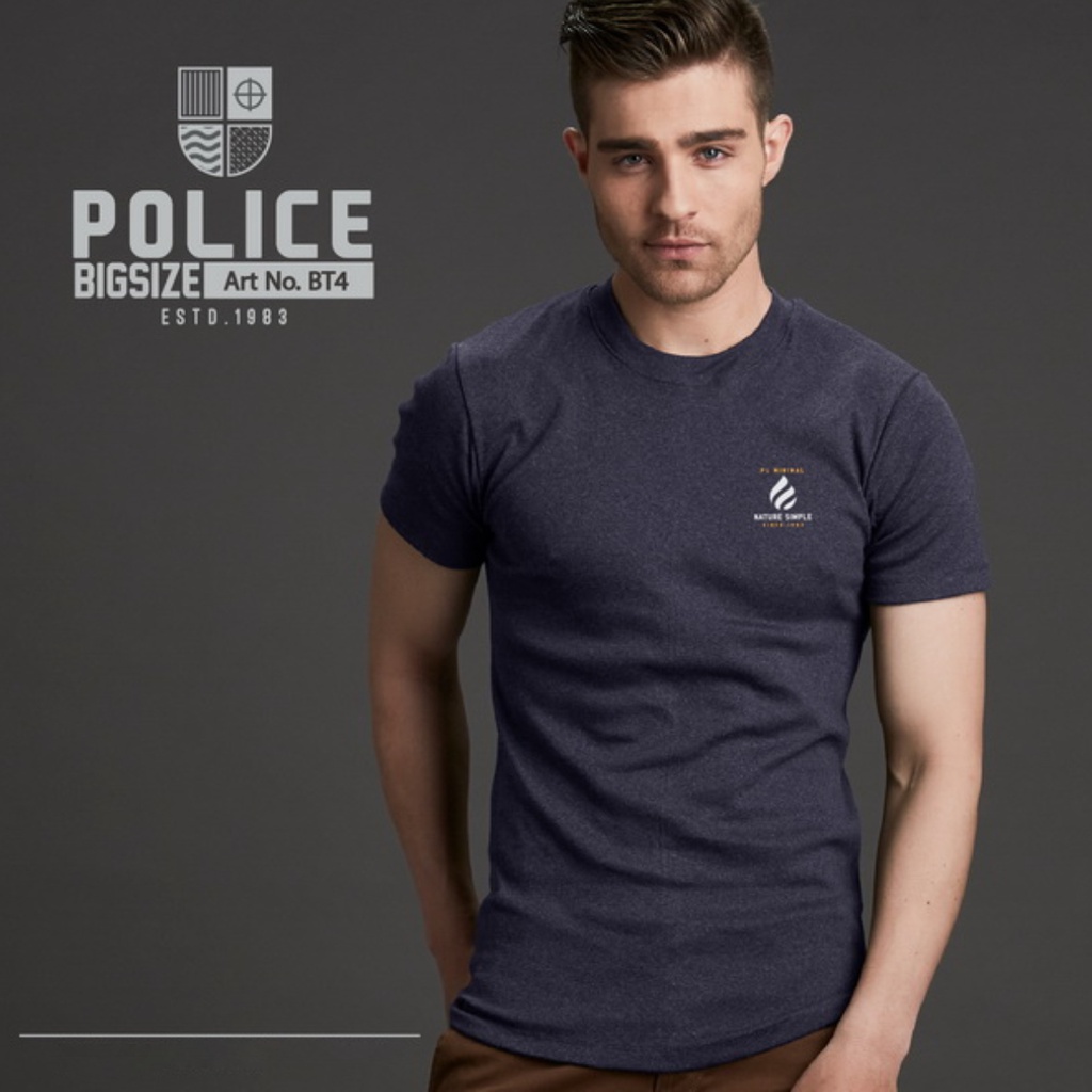 تی شرت مردانه پلیس - BT4 (BIG SIZE بیگ سایز)