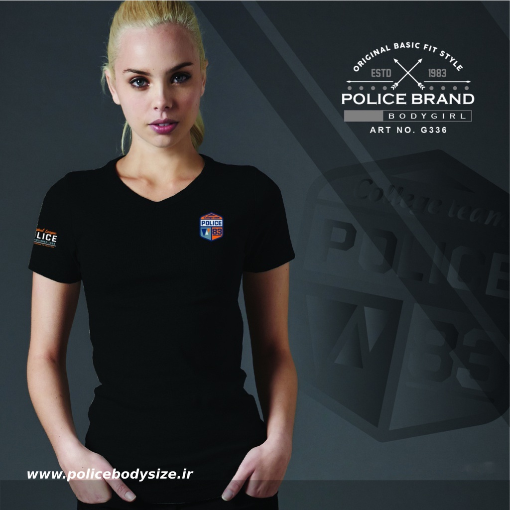 تی شرت زنانه پلیس  - G336