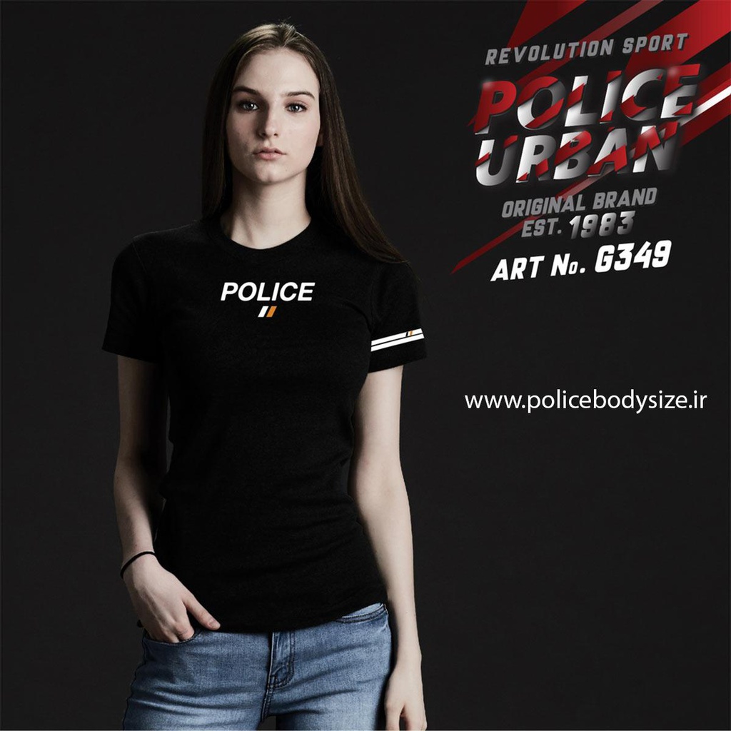 تی شرت زنانه پلیس  - G349