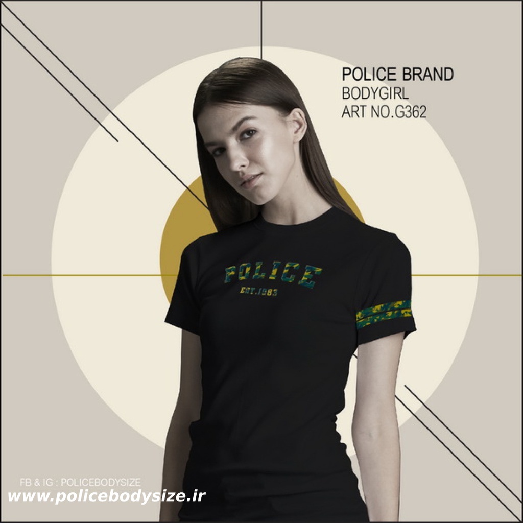 تی شرت زنانه  پلیس  - G362