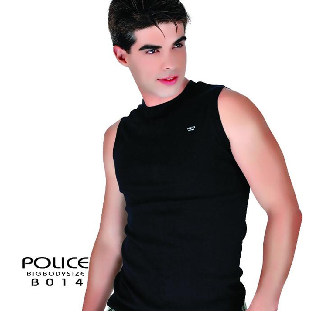 تیشرت استین حلقه ای مردانه پلیس - B014(BIG SIZE بیگ سایز)