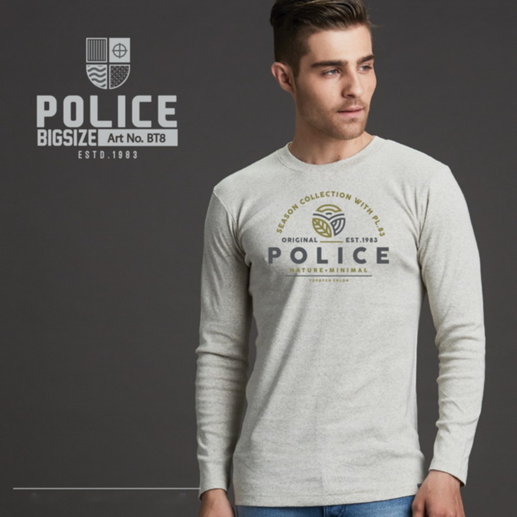تی شرت مردانه پلیس  - BT8 (BIG SIZE بیگ سایز)