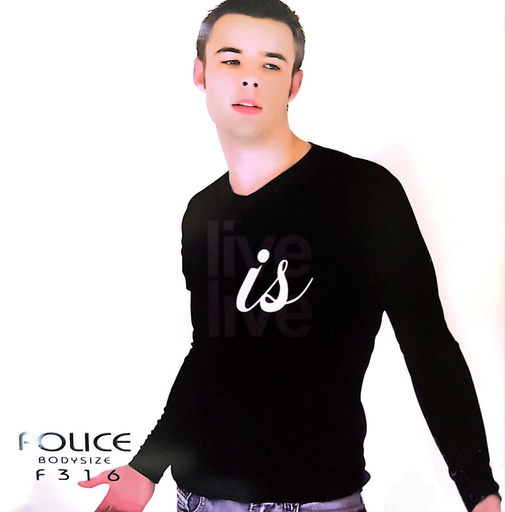 تیشرت آستین بلند پلیس مردانه  - F316