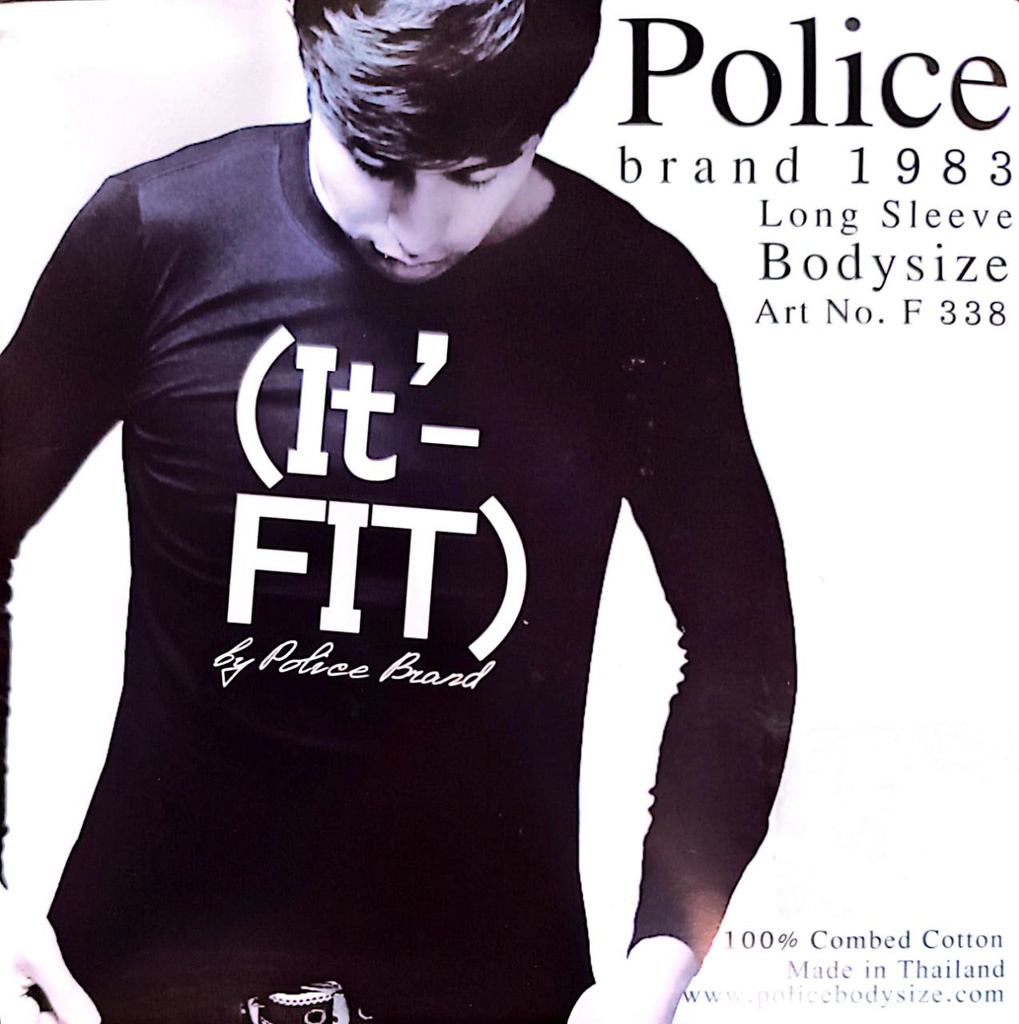 تیشرت آستین بلند پلیس مردانه - F338