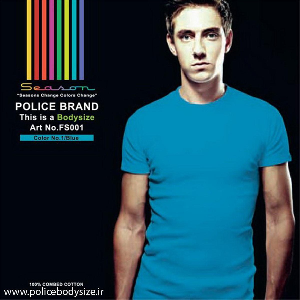 تی شرت مردانه پلیس - FS001
