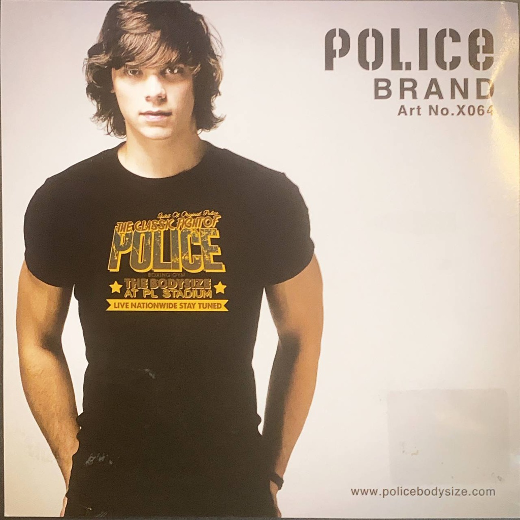تی شرت مردانه پلیس  - X064  (EXTRA SIZE اکسترا سایز)