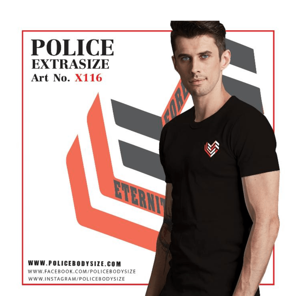 تی شرت مردانه پلیس  - X116