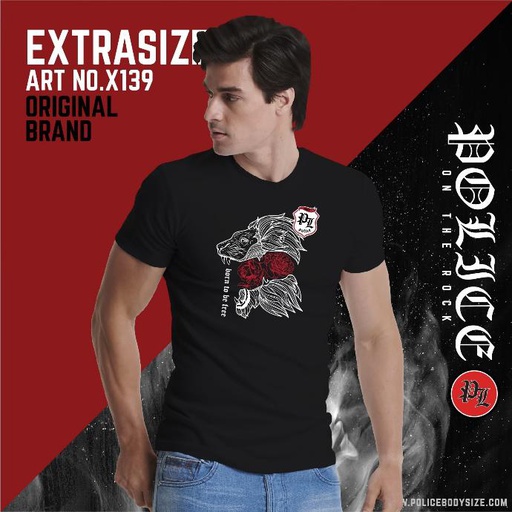 تیشرت مردانه پلیس - X139 (اکسترا سایز)