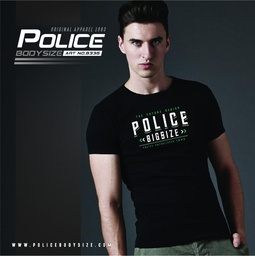 [B336] تی شرت پلیس  مردانه  - B336 (BIG SIZE بیگ سایز)