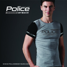 [B339] تی شرت پلیس مردانه  - B339 (BIG SIZE بیگ سایز)