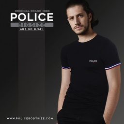 [B341] تی شرت پلیس  مردانه  - B341 (BIG SIZE بیگ سایز)
