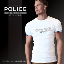 [B342] تی شرت مردانه پلیس   - B342 (BIG SIZE بیگ سایز)
