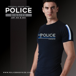 [B344] تی شرت پلیس  مردانه  - B344 (BIG SIZE بیگ سایز)