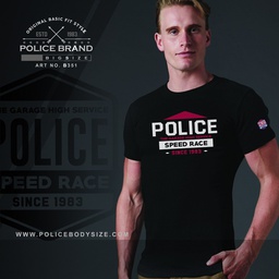 [B351] تی شرت پلیس  مردانه  - B351 (BIG SIZE بیگ سایز)
