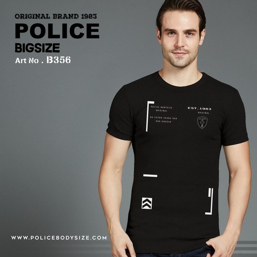 [B356] تیشرت پلیس مردانه - B356 (بیگ سایز)