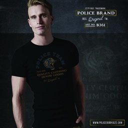 [B361] تی شرت پلیس مردانه  - B361 (BIG SIZE بیگ سایز)