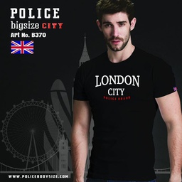 [B370] تی شرت  پلیس مردانه  - B370 (BIG SIZE سایز بزرگ)(BIG SIZE بیگ سایز)