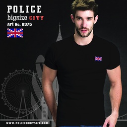 [B375] تی شرت پلیس  مردانه  - B375 (BIG SIZE بیگ سایز)