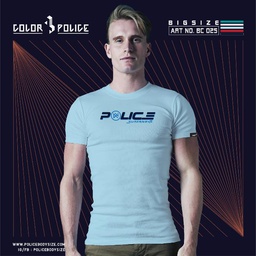 [BC025] تی شرت پلیس مردانه  - BC025 (BIG SIZE بیگ سایز)