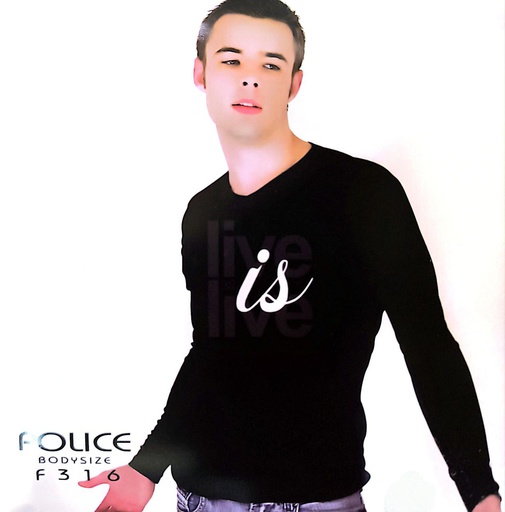 [F316] تیشرت آستین بلند پلیس مردانه  - F316