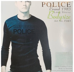 [F367] تی شرت استین بلند برند پلیس مردانه  - F367