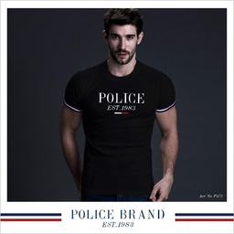 [F572] تی شرت مردانه پلیس   - F572 (BODYSIZE(S,M) سایز متوسط و کوچک)