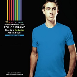 [FS003] تی شرت مردانه پلیس  - FS003 (BODYSIZE(S,M) سایز متوسط و کوچک)