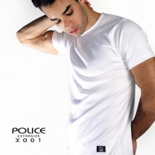 تی شرت مردانه پلیس - X001  (EXTRA SIZE اکسترا سایز)